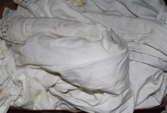5 Edwardian white worked christening gowns